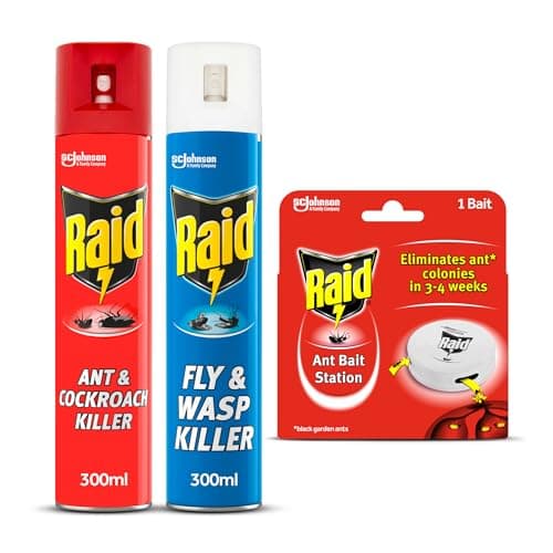 Image of Raid Total Insect Killer Pack, Protect Against Flying and Crawling Insects, Fast and Long Lasting Action, Pack of 3