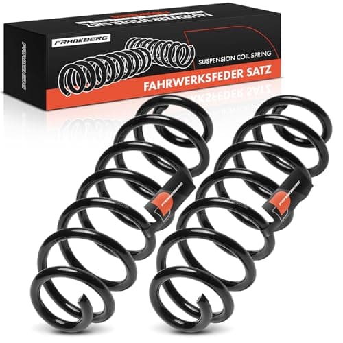 Image of Frankberg 2x Coil Spring Rear Axle Compatible with Toledo III 5P2 2004-2009 Replace# 1K0511115DB