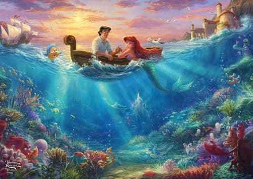 Image of Schmidt | Thomas Kinkade: Disney The Little Mermaid (500 Pieces in giftbox) | Jigsaw Puzzle | Ages 14+ | 1+ Players