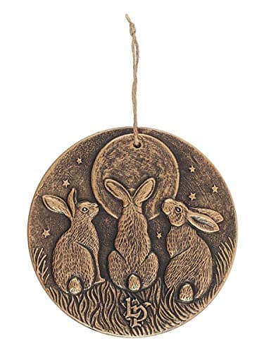 Image of Moon Shadows Terracotta Wall Plaque By Lisa Parker Ornament 21x20x2cm