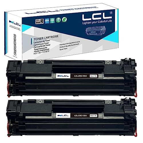 Image of LCL Compatible Toner Cartridge CRG-725 CRG 725 3484B002 3484B002AA (2PK Black) Replacement for Canon I-Sensys LBP-6000 LBP-6000B LBP-6018 LBP-6020 LBP-6020B MF-3010 LBP6000 LBP6030w