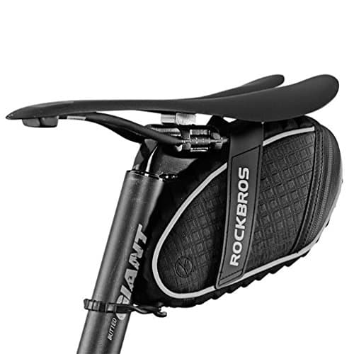 Image of ROCKBROS Saddle Bag - Under Seat Bike Bag, MTB Repair Tool Kit, 1L Reflective Ultralight