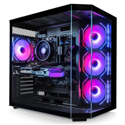 Image of ADMI Gaming PC, Intel Core i5 14400F, NVIDIA RTX 5060 8GB GDDR7, 16GB DDR4, 1TB NVMe, WiFi, Edge RGB Case (Black), Windows 11