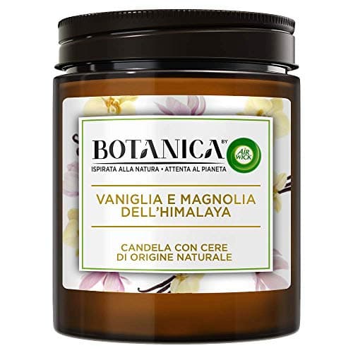 Image of Air Wick Airwick, Botanica Scented Candles, 1 Himalayan Vanilla & Magnolia Candle - 205ml