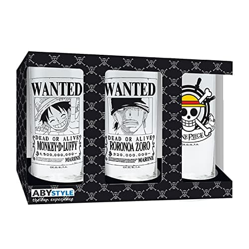 Image of ONE PIECE - Luffy Zoro & Skull - Set de 3 Verres