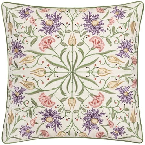Image of furn. Wylder Nature Tilda Embroidered Floral Cushion Cover - Multicolour - 45x45cm