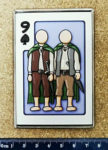 Image of Fridge Magnet Film Character Caricature Playing Card LORD OF THE RINGS