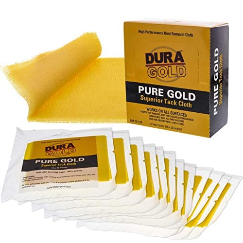 Image of Dura-Gold - Pure Gold Superior Tack Cloth (Pack of 12), Woodworking, Automotive Paint, Tack Cloth Autobody Painting, Painters Cloths, Dust Rags, Stain Rags, Wood Staining Pads, Tac Cloths, Tacky Towel
