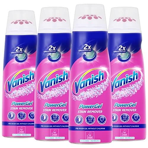 Image of Vanish Oxi Action PowerGel - Stain Removal Gel - for Pre-Treatment of Colourful & White Laundry - 4 x 200ml