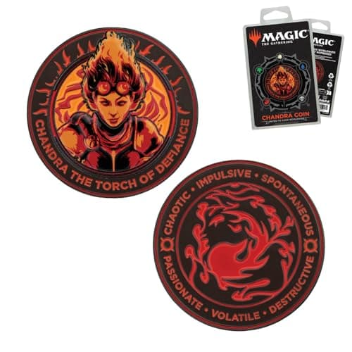 Image of FaNaTtik Magic: The Gathering Chandra Collectible Coin – Officially Licensed & Limited Edition (5000), Torch of Defiance Metal Collector's Token