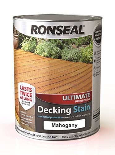 Image of Ronseal Ultimate Decking Stain Mahogany 5L