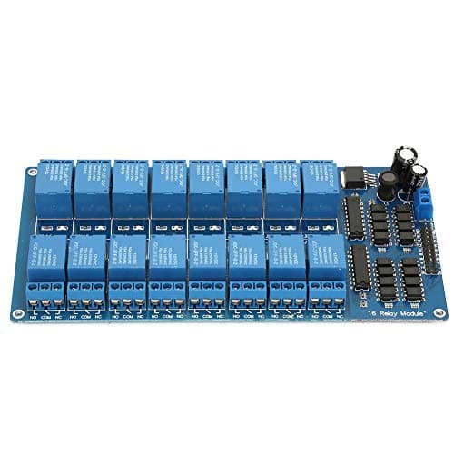 Image of ZAICOLER 16-channel 12V Relay Module with Optocoupler Protection Ideal for Home Automation Projects for DIY Enthusiasts