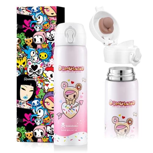 Image of Tokidoki Unicorno Bottle 450ml Insulated Stainless Steel Water Bottle with Reusable Vacuum Insulated Water Bottle Tumbler with Leak Proof Flip (sweetshop)