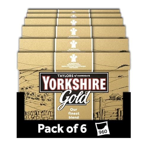 Image of Yorkshire Tea Gold, 6 Boxes of 160 Tea Bags (Total 960 Bags)