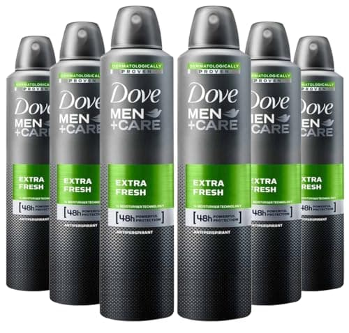 Image of Dove Men + Care Extra Fresh Antiperspirant Deodorant Aerosol 250 ml – Case of 6