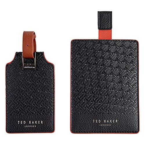 Image of Ted Baker Travel Set, Faux Leather, Black, One Size