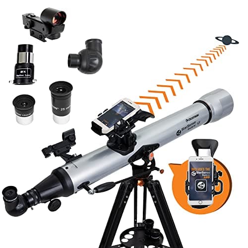 Image of Celestron 22451 StarSense Explorer LT 80AZ Smartphone App-Enabled Telescope – Works with StarSense App to Help You Find Stars, Planets & More – iOS/Android Compatible
