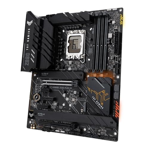 Image of ASUS TUF Gaming Z690-PLUS D4 LGA 1700 ATX Motherboard, 15 DrMOS, PCIe 5.0, DDR4 RAM, Four M.2 slots, 2.5 Gb Ethernet, Front USB 3.2 Gen 2 Type-C, Thunderbolt 4 Support and RGB Lighting