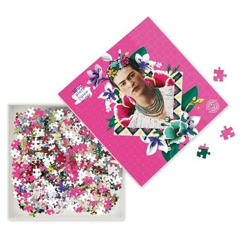 Image of Adult Jigsaw Frida Kahlo Pink: 1000 piece jigsaw (1000-piece jigsaws): 1000-piece Jigsaw Puzzles