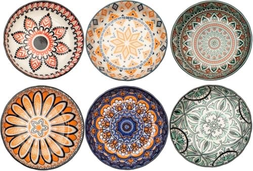 Image of TuYines Porcelain Tapas Dishes,Snack Bowls for Tapa,Tapas Bowl Set,Ceramic Dipping Bowls,6pcs Ø 10 cm Small Spice Bowl,Dishes Sauce Dishe for Sushi,Sauce,Snack and Soy