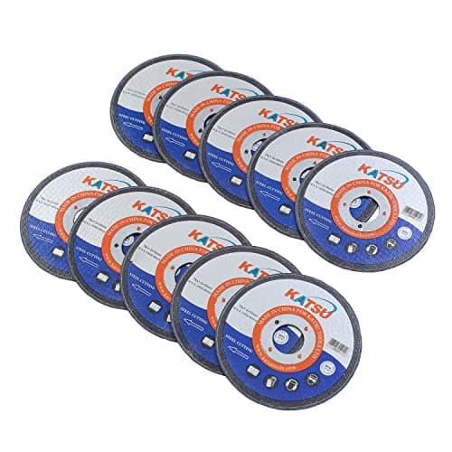 Image of KATSU Steel Cutting Disc 76mm 3 Inch, 10-Piece 1.0mm Metal Cut Off Wheels for Mini Angle Grinders 144102