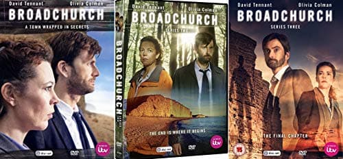 Image of Broadchurch 1-3 Complete Collection DVD: Broadchurch Season 1,2,3 DVD
