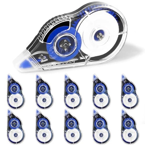 Image of Ysimple 10Pcs Correction Tape, 30m x 5mm Large Capacity Correction Tape Roller, White out Correction Tapes Mouse for School and Office Supplies
