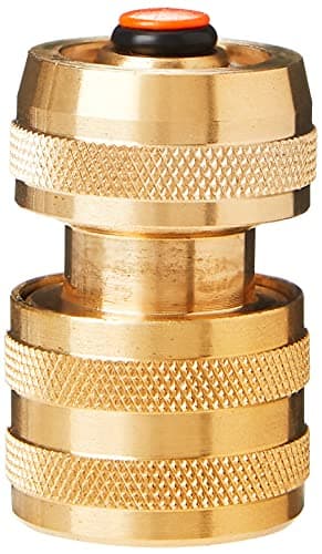Image of Spear & Jackson BWF6 Brass Hose Connector with Water Stop