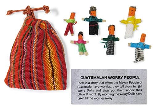 Image of Worry Dolls - Guatemalan Worry People - Bag of 6 Handmade Small Dolls