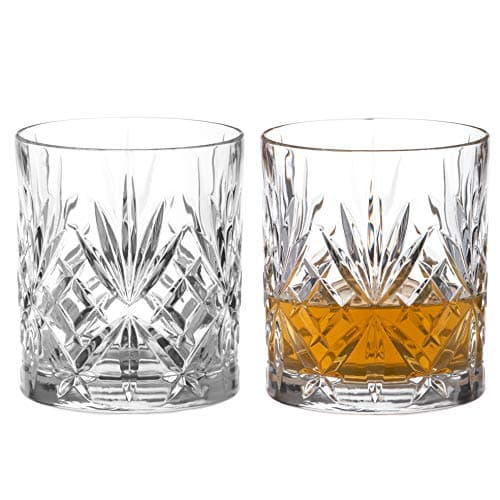 Image of DIAMANTE Chatsworth Whisky Tumblers - Premium Crystal - Set of 2 in Gift Box