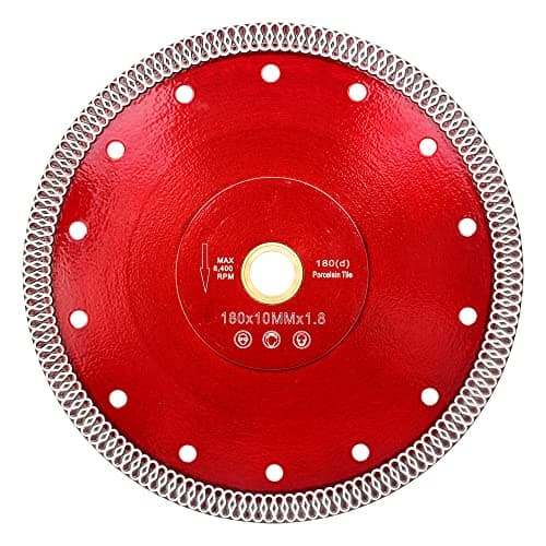 Image of Casaverde Tile Cutting Diamond Blade 180 X 22.23 X 1.8 mm Cut for Porcelain,Granite,Marble,Concrete,Tiles,Stones,Bricks & Ceramics