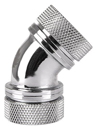 Image of Thermaltake Pacific 16 mm G1/4 PETG Tube 45-Degree Dual Compression OD - Chrome