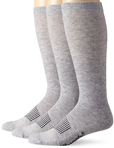 Image of Wrangler Men's Western Boot Socks, Grey, Large(Pack of 3)