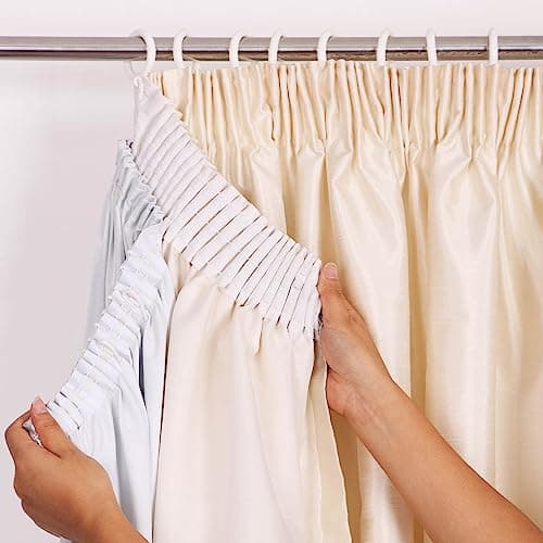 Image of HOMESCAPES Blackout Curtain Lining Pair 3 Pass Coating 100% Ultra Blackout for 46” x 54“ (117 cm x 137 cm) Readymade Curtains Thermal Curtain Lining for Pencil Pleat & Eyelet Curtains