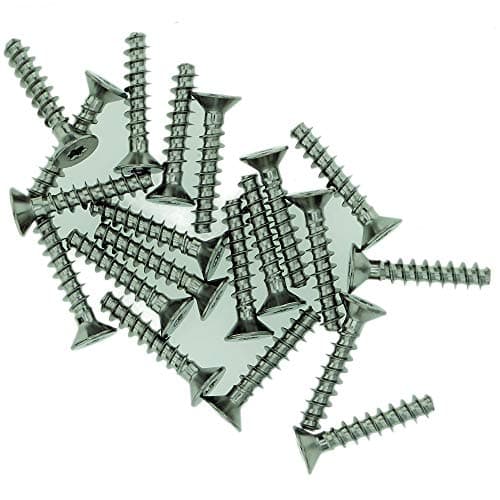 Image of D3.5 (3.5mm x 10mm) Pozi Countersunk Screws for Plastic - Stainless Steel (A2) (Pack of 20)