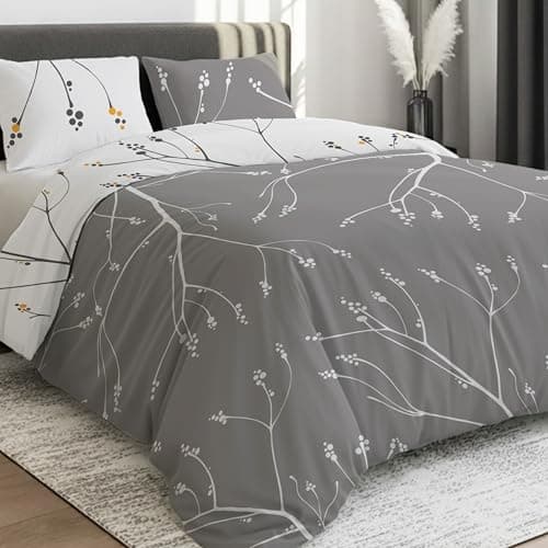 Image of Dreamzie King Size Duvet Cover Sets - Premium Microfiber Reversible Kingsize Duvet Cover Sets (230 x 220 cm) 3 PCs - Ultrasoft Hypoallergenic Quilt Cover King Size Bedding Sets with Zipper Closure