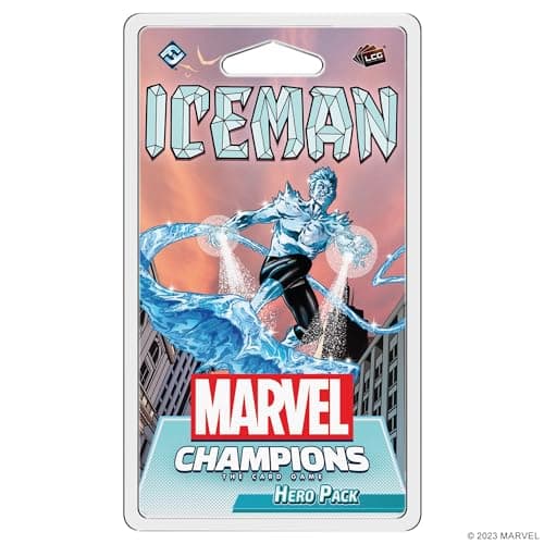 Image of Fantasy Flight Games Marvel Champions The Card Game Iceman Hero Pack - Superhero Strategy Game, Cooperative Game for Kids and Adults, Ages 14+, 1-4 Players, 45-90 Minute Playtime, Made