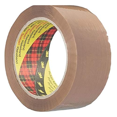 Image of (1)3M Scotch BUFF Brown Packaging Parcel Tape 50mm x 66m - Pack of 2
