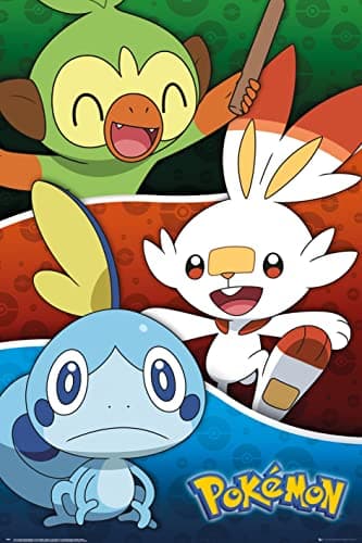 Image of GB eye Pokémon Galar Starters 61 x 91.5cm Maxi Poster