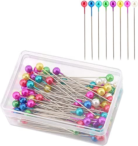 Image of AIEX 100Pcs 1.5 Inch Sewing Pins Plastic Ball Head Straight Quilting Pins for Dressmaker Jewelry DIY Decoration, Art Craft and Sewing Projects (Multicolor)