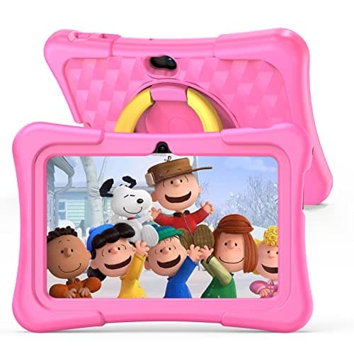 Image of PRITOM Kids Tablet 7 Inch Android 11, 2GB RAM 32GB ROM BT WiFi Dual Camera Educational Games Parental Control, Kids Software with Type C, Pink