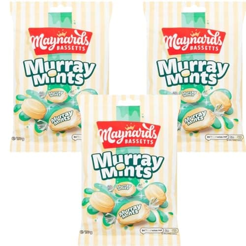 Image of Maynardds Basetts Murray Mints Bag 193g - Mint flavoured sweets (03 bags)