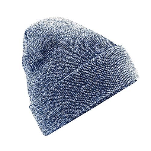 Image of Beechfield B45 Original Cuffed Beanie - Heather Navy