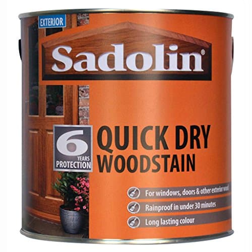 Image of Sadolin Quick Drying Woodstain 2.5 litre Std Colour - Mahogany