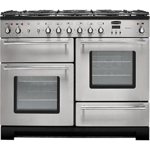 Image of Rangemaster Toledo + TOLP110DFFSS/C 110cm Dual Fuel Range Cooker - Stainless Steel/Chrome - A/A Rated