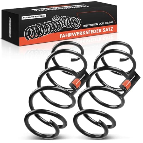 Image of Frankberg 2x Coil Spring Front axle Compatible with Golf V 1K1 2003-2009 Golf VI 5K1 2008-2013 A3 8P7 2008-2013 O.c.t.a.v.i.a II 1Z3 1Z5 2004-2013