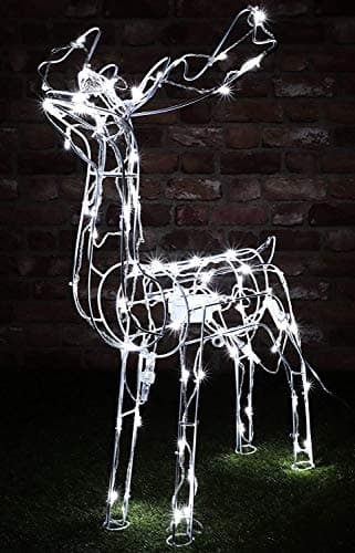 Image of Christmas Concepts® 79cm (31") Animated Light Up Reindeer with White LED Lights - Christmas Lights (Stag)