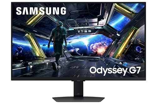 Image of Samsung Odyssey G7 LS32DG702EUXXU 32" 4K UHD IPS Gaming Monitor with Speakers - 3840x2160, HDMI 2.1, 144Hz, 1ms, Full Smart Platform, USB Hub, Displayport, Freesync Premium Pro, Height Adjust