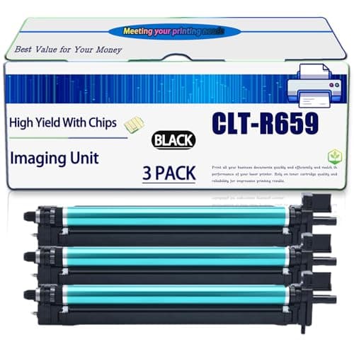 Image of Compatible for Samsung CLT-R659 Imaging Unit Work for CLX-8640ND CLX-8650ND Printers, High Yield 50000 Pages, with Chip (3 Pack Black)