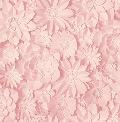 Image of Fine Décor 3D Floral Pink, One Size, 52.1 x 1005.8 cm